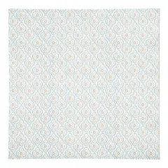 Quatre Cotton Twill Napkin Blue on White