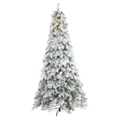 8ft. Pre-Lit Vermont Mixed Pine Artificial Christmas Tree, Clear LED Lights