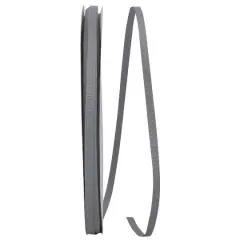 JAM Paper 1/4" Grosgrain Texture Ribbon Gray