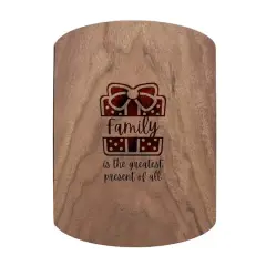 Family is the Greatest Present 11" x 8" Walnut Oval Cutting Board