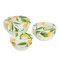 Lemon Bliss Print Dish Cover Set