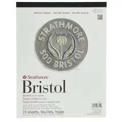 Strathmore&reg; 500 Series Bristol Vellum Paper Pad, 11" x 14"