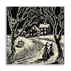 Halloween 11.75" x 11.75" Pallet Wood Wall Art