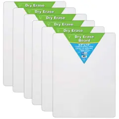 Flipside Products 9.5" x 12" Dry Erase Boards, 6ct.