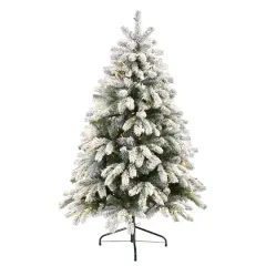 5ft. Pre-Lit South Carolina Spruce Artificial Christmas Tree, Clear LED Lights