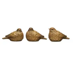 Hello Honey&reg; 5.5" Gold Birds Decoration Set