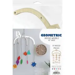 Leisure Arts&reg; Geometric Wood Mobile