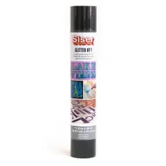 Siser&reg; Glitter Heat Transfer Vinyl, 36" Galaxy Black