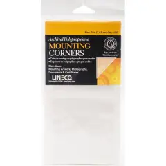 Lineco&reg; 3" Clear Polypropylene Photo Mounting Corners