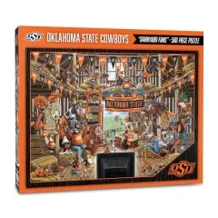 College Barnyard Fans 500 Piece Puzzle Oklahoma State Cowboys