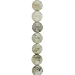 Gray Labradorite Faceted Coin Beads, 8mm by Bead Landing&trade;