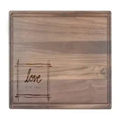 Love at all Times 17" x 11" Walnut Cutting Board