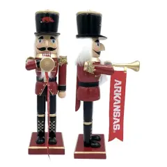14" College Bugler Nutcracker Arkansas