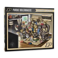 College Football Purebred Fans A Real Nailbiter 500 Piece Puzzle Purdue Boilermakers