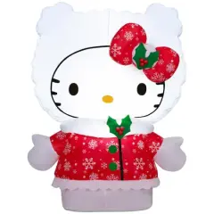 3ft. Airblown&reg; Inflatable Christmas Hello Kitty in Snowflake Dress