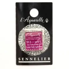 Sennelier French Artists' Watercolor Paint, Half Pan 911 Cobalt Violet Light