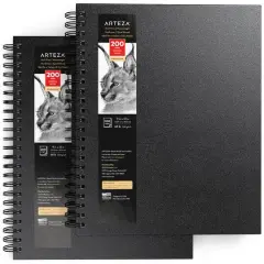 Arteza&reg; 9" x 12" Hard Cover Sketch Books, 2ct.