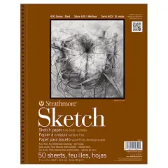Strathmore&reg; 400 Series Sketch Paper Pad, 9" x 12"