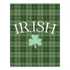 Irish Clover Green 11" x 14" Canvas Wall Art