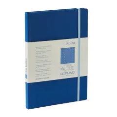 Fabriano&reg; Ispira Blue Hard-Cover Dotted Notebook