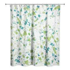 Speckled Shower Curtain Green