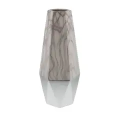 18" Gray Stoneware Contemporary Vase