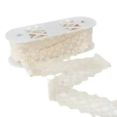 3" Ivory Embroidered Lace Trim by Celebrate It&reg;