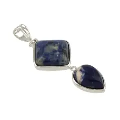 Sodalite Rhombus & Teardrop Pendant by Bead Landing&trade;