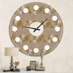 Designart 'Retro Square Design Vi Mid-Century Modern Wall Clock