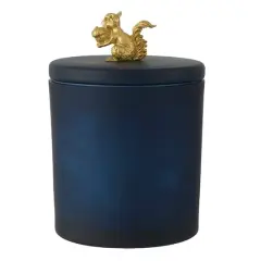 14oz. Scented Fall Icon Filled Candle in Frosted Glass Jar by Ashland&reg; Morning Chill/Squirrel Figure