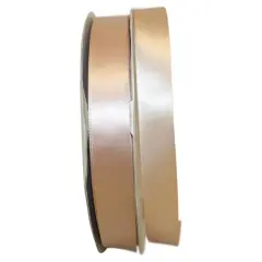 JAM Paper 7/8" x 100yd. Satin Single Face Ribbon Tan