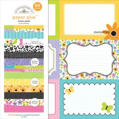 Doodlebug Design Inc.&trade; Floral 12" x 12" Paper Plus Value Pack, 8 Sheets