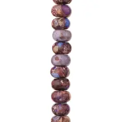 Amethyst Jasper Rondelle Beads, 8mm by Bead Landing&trade;