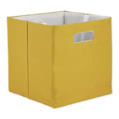 DII&reg; 13" Polyester Solid Storage Cube Lemongrass