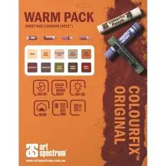 Art Spectrum&reg; Colourfix&trade; Original 9" x 12" Warm Pack, 10 Sheets