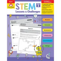 Evan-Moor&reg; STEM Lessons & Challenges, Grade 4
