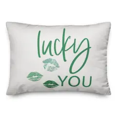 Lucky You 20" x 14" Throw Pillow