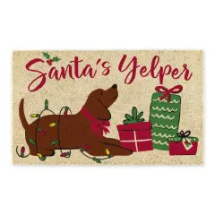 DII&reg; Santa's Yelper Doormat