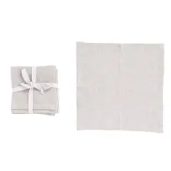 Hello Honey&reg; 10" Square Stonewashed Linen Cocktail Napkins, 4ct. Ivory