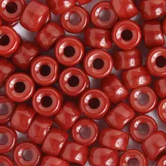 John Bead 9mm Opaque Glass Pony Beads, 100ct. Wine