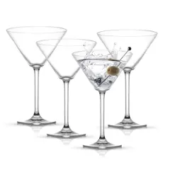 JoyJolt&reg; Olivia Premium Crystal Martini Glasses, 4ct.