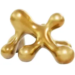 CosmoLiving by Cosmopolitan 13" Porcelain Molecule Abstract Sculpture Gold