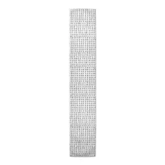 Drawn Dots Indoor/Outdoor Table Runner Gray