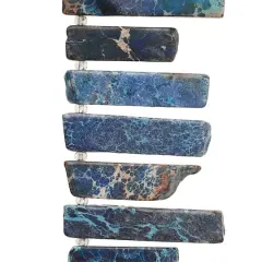 Blue Dyed Imperial Jasper Stick Beads by Bead Landing&trade;