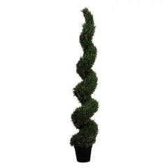 7ft. Potted Artificial Rosemary Spiral Topiary Tree