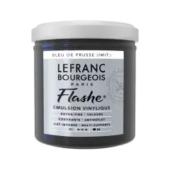Lefranc & Bourgeois Flashe&reg; Matte Artist's Color, 125mL Prussian Blue