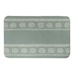 Sage Mudcloth 34" x 21" Bath Mat