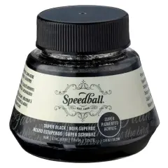 Speedball&reg; Super Pigmented Acrylic&trade; Ink, 2oz. Super Black