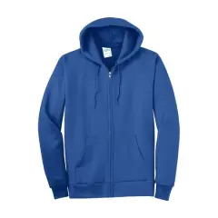 Port & Company&reg; Essential Fleece Full-Zip Hooded Sweatshirt Royal