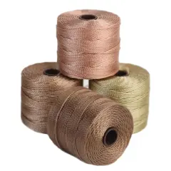 The Beadsmith&reg; S-Lon&trade; 0.5mm Warm Neutrals Bead Cord Mix